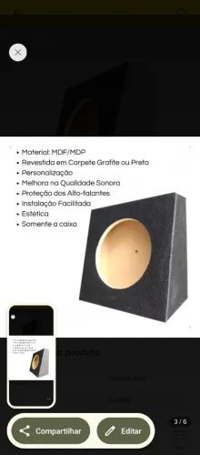 Caixa de som slim alto falante 12