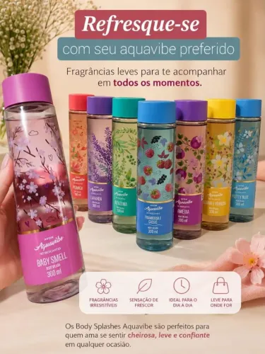Colônia Aquavibe 300ml avon