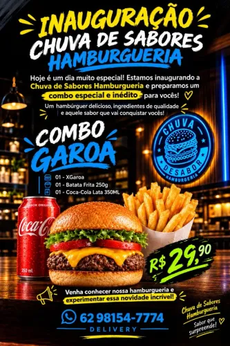 Hambúrgueria Chuva de Sabores