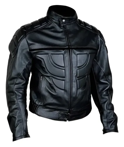 Jaqueta de couro para motociclista