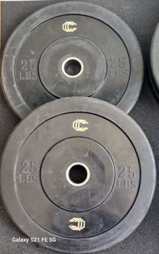 Par de Anilhas de 25lbs (11,3kg) da Cross Sports