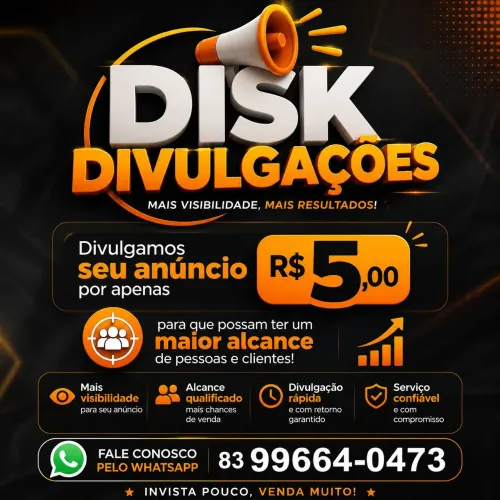 Disk Divulgações / Divulgarmos Seu Anúncio.