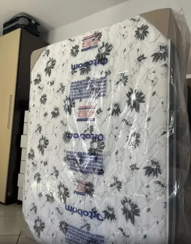 CAMA CASAL BOX - PEDIU, CHEGOU -  LACRADO