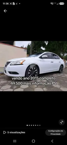 Nissan Sentra SV 2.0 Flexstart 16V Aut. 2015