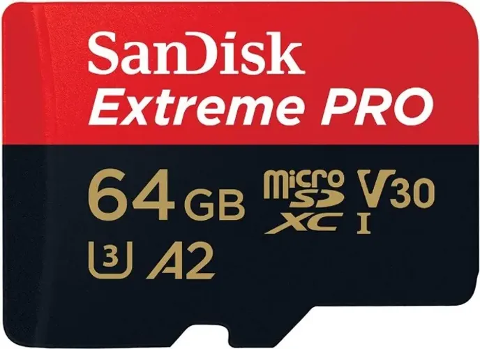 microSD SanDisk Extreme PRO 64GB com Adaptador SD - Lacrado