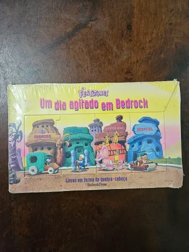 Livros quebra cabeça Os Flintstones - Raro 1994