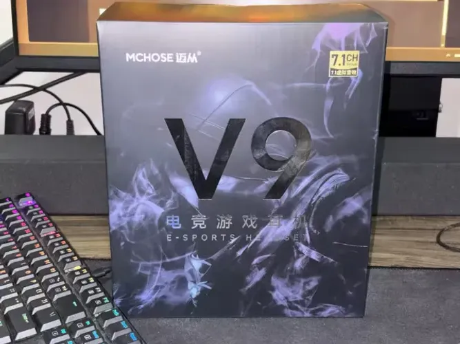 Headset Gamer MCHOSE V9 Pro Preto - Sem Fio NOVO LACRADO
