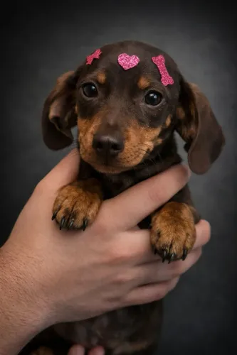 Companheiro fiel da raça Dachshund