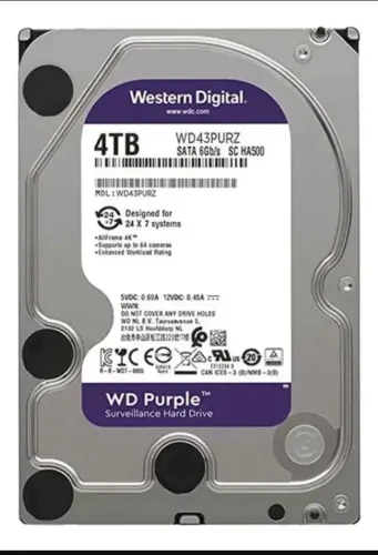 HD Disco Rígido Interno Western Digital Wd Purple Surveillance Wd40purz 4tb