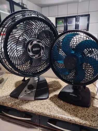 Combo 2 ventilador um Arno 45cm e moldial 30 cm