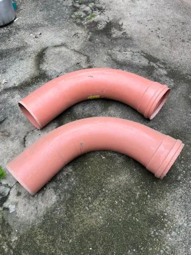 Par de Curvas Longas 150mm Esgoto (Laranja) - Novas