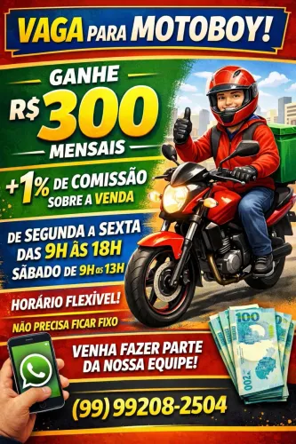 Contratando motoboy 