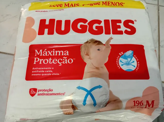 Fralda Huggies 196 tam M