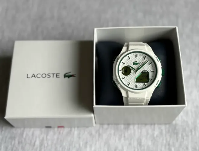 Relógio Lacoste LC33 Masculino Branco e Verde | Original | Esportivo