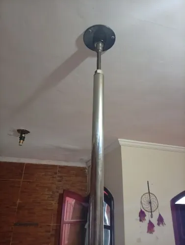 Barra de Pole Dance fixa estática e giratória 