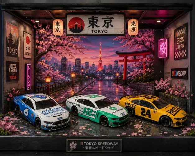 lote 3 miniaturas nascar 1/87 authentics 2019