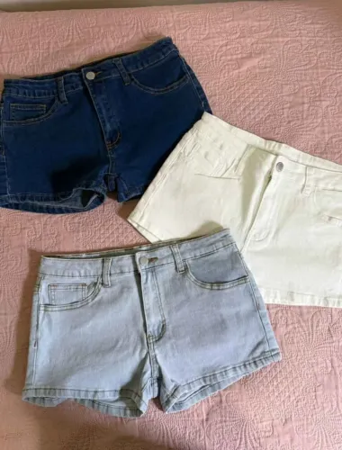 3 Shorts jeans feminino 36