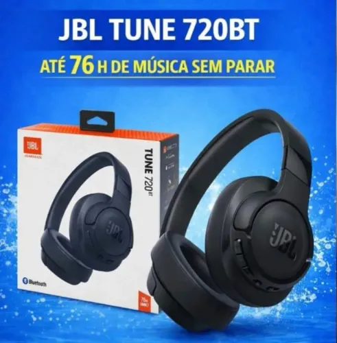 Fone JBL Tune 720bt, Na caixa e Lacrado, nunca foi usadodo