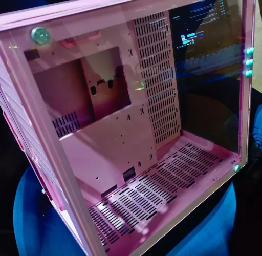 Gabinete Rise Mode Galaxy Glass ROSA