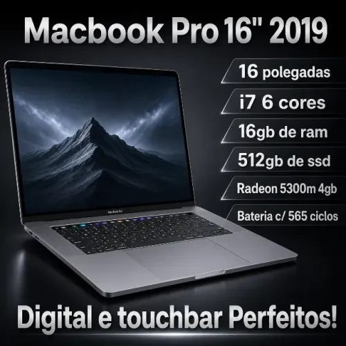 Macboook Pro 16pol 2019 - Excelente estado!