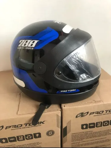 Capacete 788 novo na caixa - azul