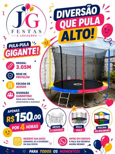 LOCAÇÃO DE PULA PULA ? Onde tem pula-pula, tem festa de verdade!