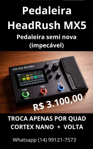 Pedaleira HeadRush mx5 Máquina de timbres