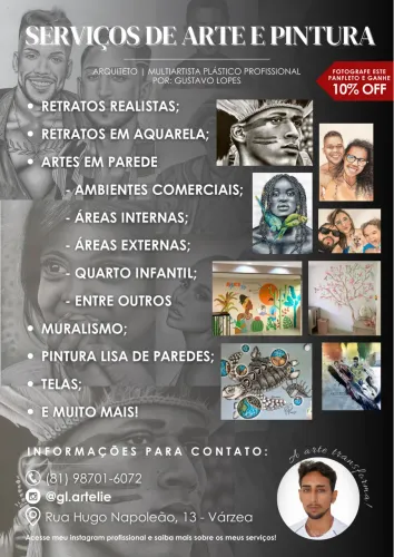 SERVIÇOS DE ARTE E PINTURA / ALTO PADRÃO / ME ADAPTO A QUALQUER ARTE / @gl.artelie