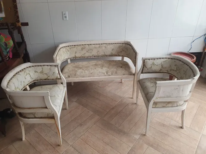 Conjunto de poltronas para varanda madeira maciça