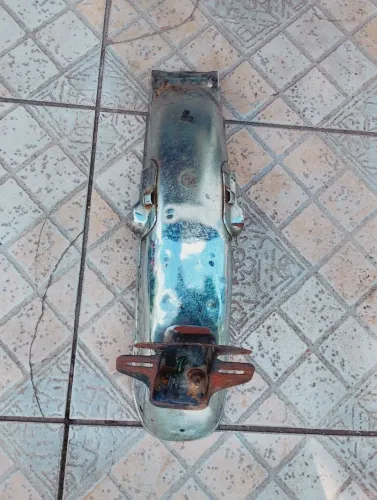 PARALAMA TRAZEIRO C/SUPORTE PLACA  CG 125  BOLINHA 