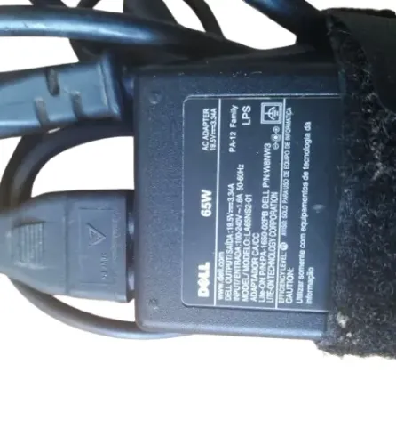 Fonte Dell notebook 19.5V, Potência 65W.