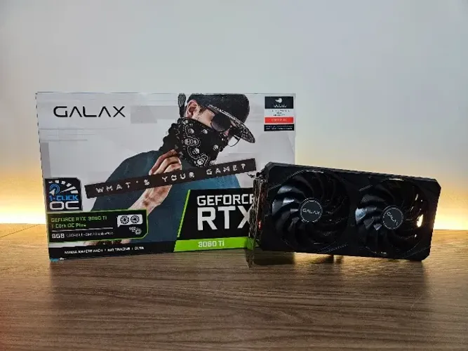 Placa de vídeo RTX 3060 Ti Galax 1-Click OC 8GB - Usada em Excelente Estado!