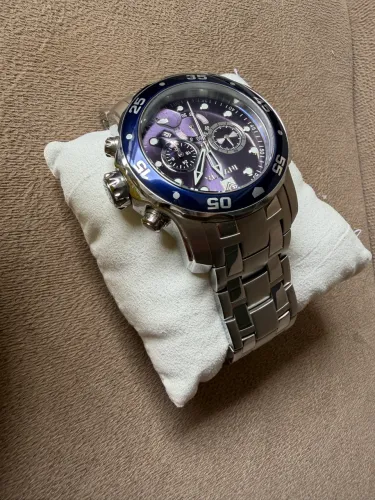 Invicta Pro Diver 0070 Original Azul Cronógrafo Aço Inox