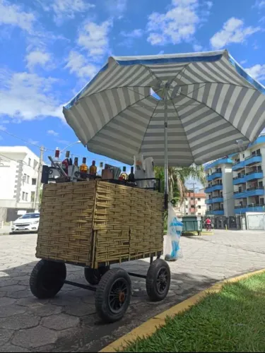 Carrinho Drinks pra Praia