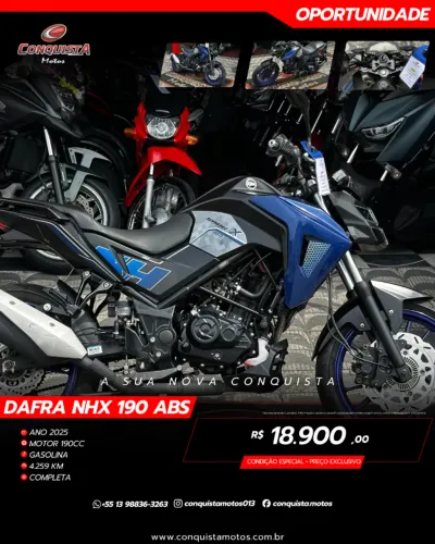 Nhx 190 ABS 2025 Apenas 4.200Km (Conquista Motos)