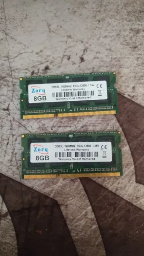 2X 8GB (16GB) note DDR3L 1600MHZ - NOVAS