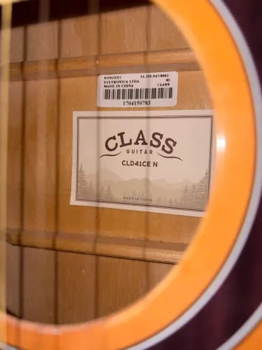Violão Eletroacústico Class Guitar CLD41CE N Cutaway com Afinador