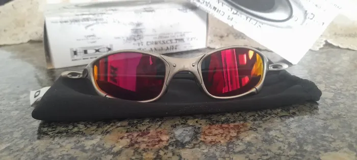 Óculos Oakley X metal lente ruby