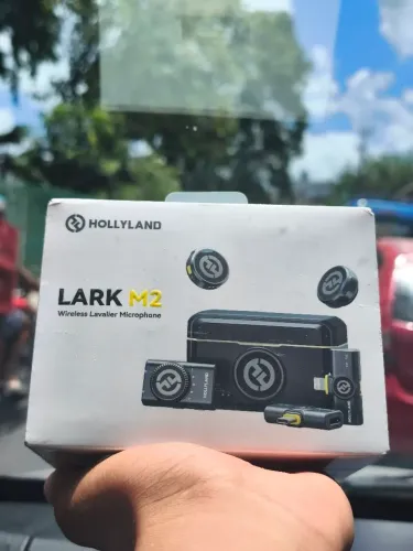 Microfone Hollyland Lark M2 Combo Preto,