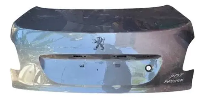 Tampa Traseira Porta Malas Peugeot 207 Passion 2008/2012 Cinza
