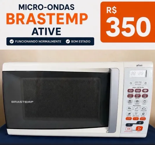 Microondas Brastemp Ative - Tamanho Grande 