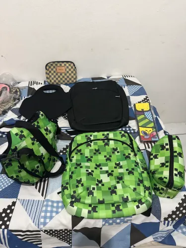 Kit, mochila estojo, porta talher e marmita