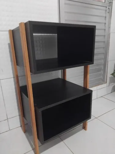 Estante de nicho duplo