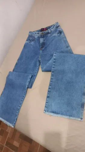 Calça Pantalona jeans