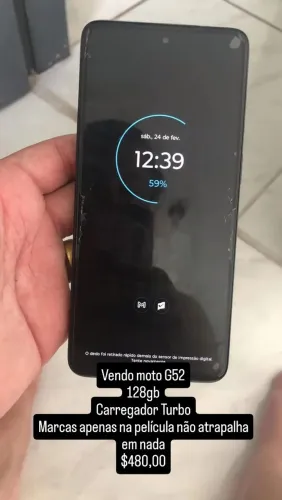 Moto G52 - somente venda