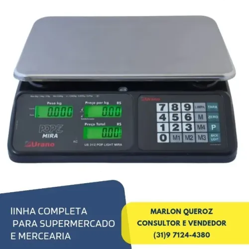 Balança Eletrônica 32KG Urano Nova