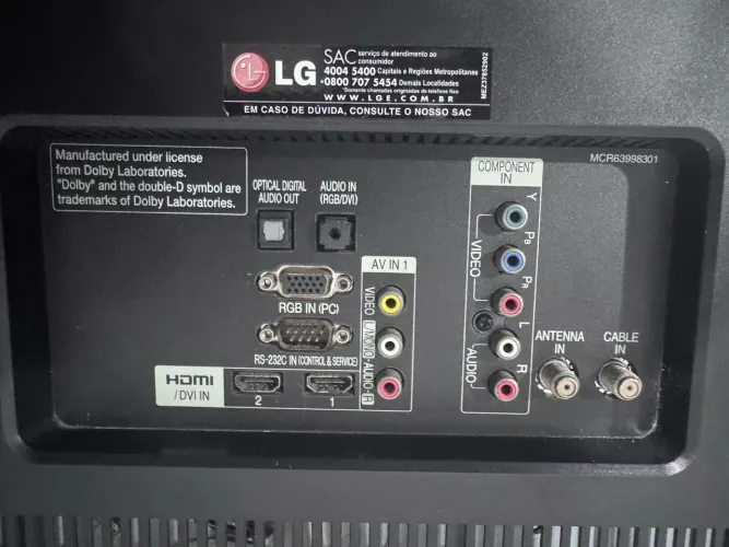 Tv led 40 não é smart