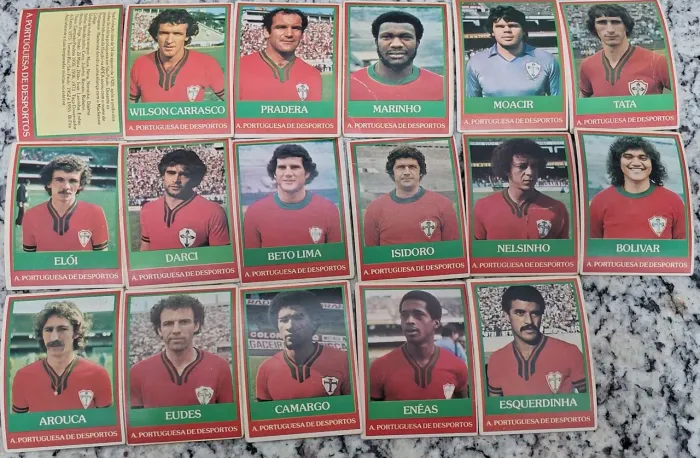 Futebol Cards Ping Pong - Portuguesa-SP completo