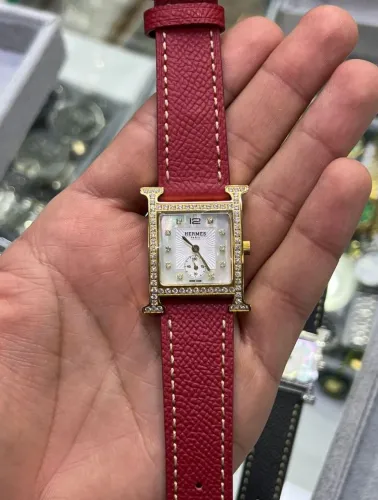 Relógio Feminino Funcional Luxo Elegante Pulseira  Strass