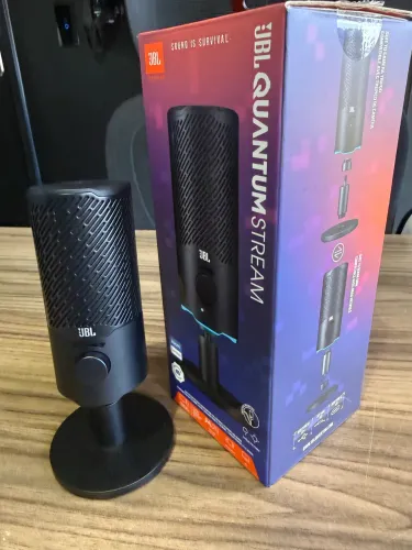JBL Quantum Stream - Microfone USB Profissional (Semi Novo com Caixa)